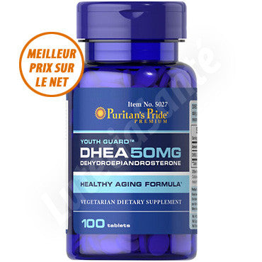 DHEA 50 mg - 100 tablettes des Laboratoires Puritan's Pride