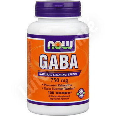 GABA 750 mg pour la relaxation - 100 capsule de Now Nutrition