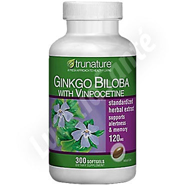 Ginkgo Biloba avec Vinpocetine - 300 capsules de Trunature