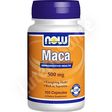 Maca 500 mg - Booster Libido et Vitalité - 100 capsules de Now Nutrition