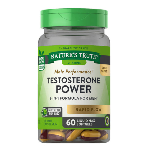 Booster de testostérone - augmente le taux de testostérone - 60 capsules de Natures Truth