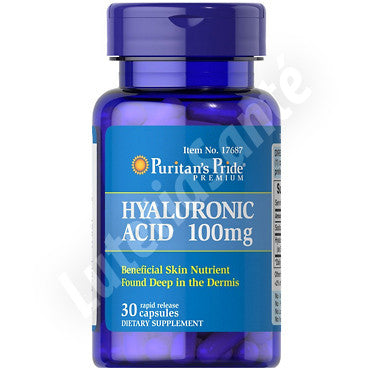 Acide Hyaluronique comprimés 100 mg - 30 capsules bio de Puritan's Pride