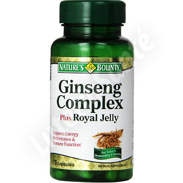 Complexe Ginseng et Gelée Royale - 75 capsules de Nature's Bounty
