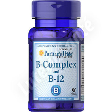 Complexe Vitamine B, B-12 et Niacine - 90 tablettes de Puritan's Pride