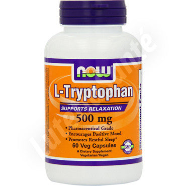 L-Tryptophane 500 mg pour la relaxation - 60 capsules de Now Nutrition