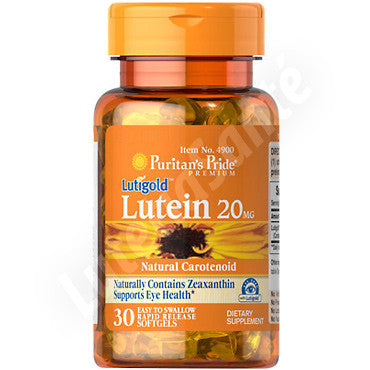 Lutéine 20 mg avec Zéaxanthine 800 mcg - 30 capsules de Puritan's Pride