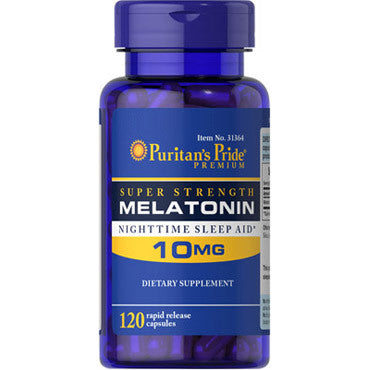 Mélatonine 10 mg - Mélatonine Haute Dose - 120 capsules de Puritan's Pride