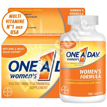 One A Day - Multivitamine pour Femme - 100 Tablettes de Bayer