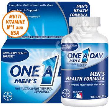 One A Day - Multivitamine pour Homme - 100 Tablettes de Bayer