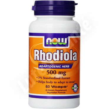 Rhodiola 500 mg - adaptogène naturel - 60 capsules de Now Nutrition