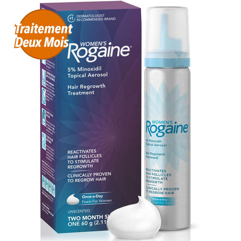 Minoxidil Femme - traitement 2 mois minoxidil 5% pour femme - spray 60 g de Rogaine