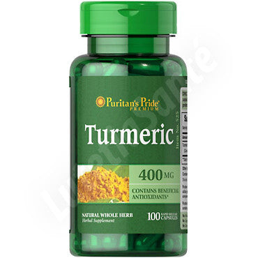 Turmeric 400 mg - Curcuma bio - 100 capsules de Puritan's Pride