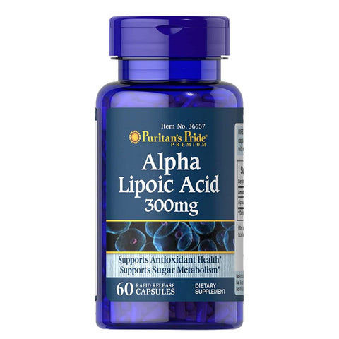 Acide Alpha Lipoique 300 mg - 60 capsules des Laboratoires Puritan