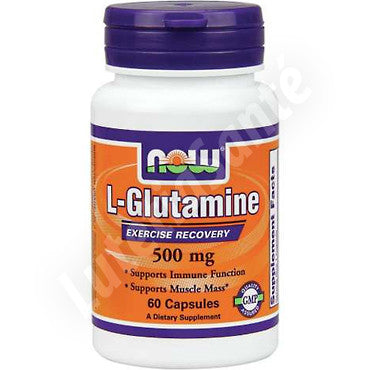 L-Glutamine 500 mg - 60 capsules des Laboratoires Now Nutrition