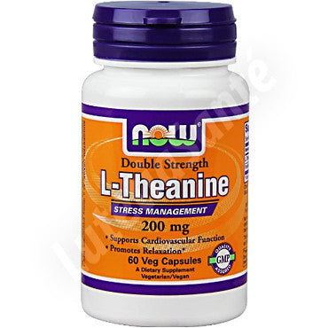 L-Théanine 200 mg contre le stress - 60 capsules de Now Nutrition