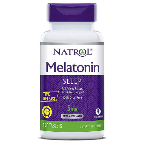 Mélatonine 5 mg à Diffusion Progressive - 100 Capsules de Natrol
