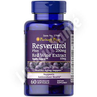 Resveratrol Bio - Resveratrol 250 mg - 60 capsules de Puritan's Pride